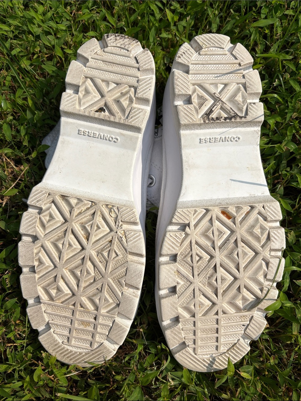Converse Chuck Taylor All Star Lugged High Top White Platform Sneakers - Picture 8 of 8